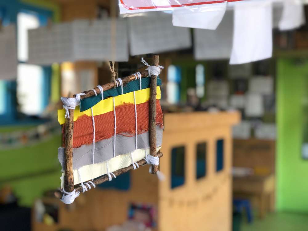 Reception Class Celebrate IWD Weaving like Anni Albers