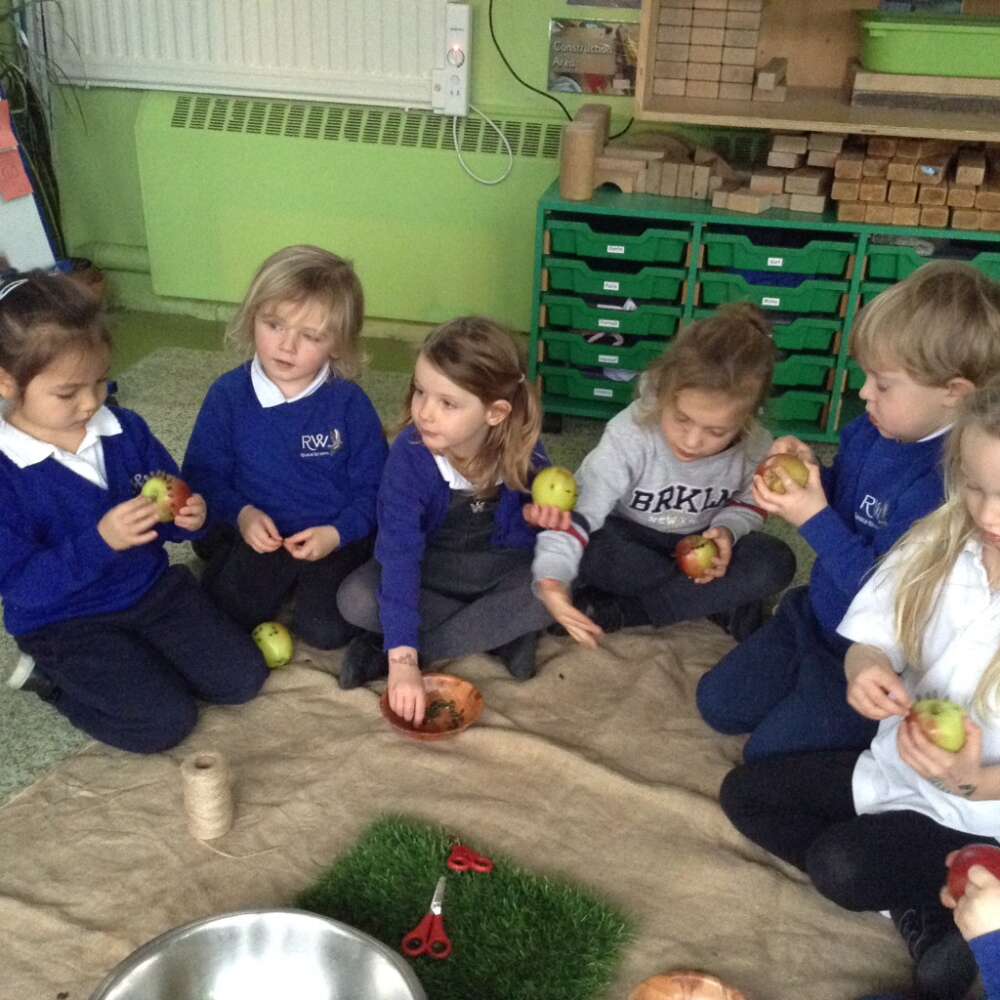 Reception Class Make Bird Feeders