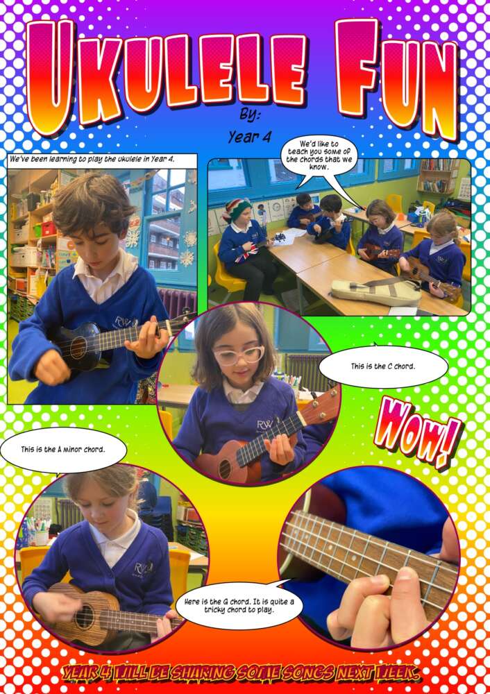 Year 4 Strike a Chord with Ukulele Playing